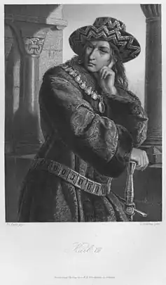 Karl VII., Stich von  Lazarus Gottlieb Sichling