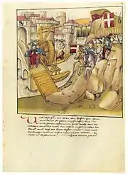 Graf Amadeus V.besucht Bern 1310(Diebold Schilling d. Ä.)