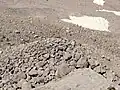 Grobblockiger Wall nahe der Moräne des Hochstandes von 1850