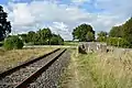 Ende der Bahn­stre­cke im Septem­ber 2014 in Wrist