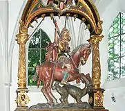 Der heilige Georg im Hochaltar