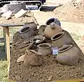 Fehlbrände aus einem 2004 freigelegten Töpferofen im Lagerdorf