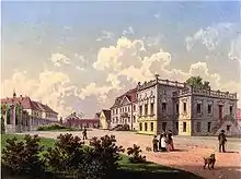 Herrenhaus der Domäne Barby, nach 1868, Sammlung Alexander Duncker (nicht identisch mit dem Schloss)