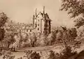 Das Schloss im Jahr 1760, Zeichnung von Emanuel Büchel