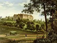 Schloss Cappenberg um 1860, Sammlung Alexander Duncker