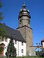 Schlossturm vor der Renovierung (2013)