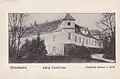 Schloss Fünfkirchen um 1900 nach Entfernen des Uhrturms und vor der Erhöhung der Ecktürme