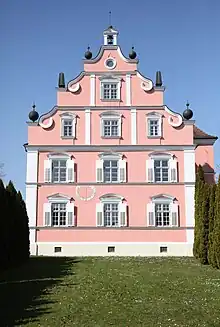 Volutengiebel am Schloss Freudental, erbaut 1698–1700