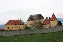 Schloss Himmelau, Gemeinde Wolfsberg (Kärnten), einstiger Besitz im 16. bis 17. Jh. derer von Cronegg (Adelsgeschlecht).