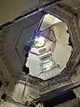 Reste der Stuckaturen im Innenbereich des Eckturms.