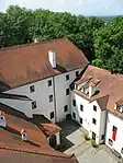 Innenhof vom Turm aus gesehen