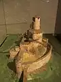 Modell von Schloss Weesenstein im Mittelalter