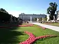 Schloss Mirabell, Mirabellgarten mit dem Mirabellschloss im Hintergrund