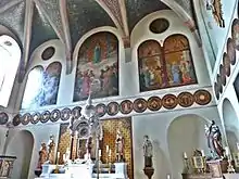 Kapelle Schloss Löwenstein (2014), Altarwand mit Gemälden Eduard von Steinles