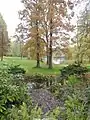 Blick über die Kaskade zum großen Teich (2019)