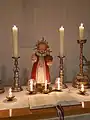 Bornkinnel auf dem Altar der Hospitalkirche St. Trinitatis in Schneeberg