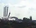 Sprengung der Schornsteine am 22. September 2001