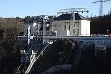 Umspannwerk und Schrägaufzug zum Krafthaus