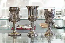 Drei Pokale von 1851, 1827 und 1876