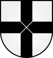 am Balkenschnitt getrenntes Kreuz