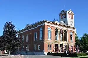 Gerichtsgebäude von Schuyler County (Illinois) in Rushville, erbaut 1882