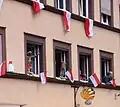 Flaggenschmuck in Schwäbisch Gmünd (2012)