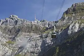 Blick von der Schwägalp auf den Säntis