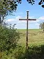 Blick auf das Schwarze Kreuz an der sächsisch-böhmischen Grenze
