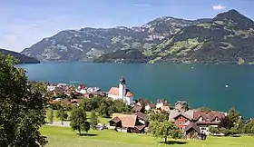 Beckenried mit Vierwaldstättersee