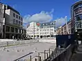 Links Schlossparkcenter, mittig Schweriner Höfe, rechts Marienplatz-Galerie