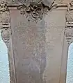 Nahaufnahme Epitaphinschrift