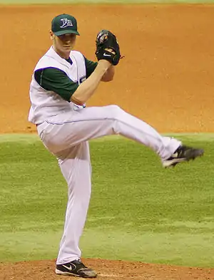 Scott Kazmir vor dem Pitch