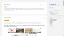 Bildschirmfoto TiddlyWiki 5.1.19