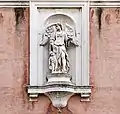 Schutzengel an der Fassade der Scuola dell’Angelo Custos in Venedig