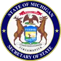 Siegel des Secretary of State von Michigan