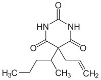 Strukturformel von Secobarbital