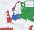 Europa während des Unternehmens Weserübung (Ende April 1940)