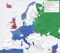 Europa nach dem Unternehmen Weserübung (Ende Juni 1940)