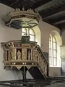 Kanzel von 1631,Treppe von 1889