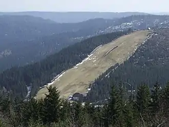 Der Skihang Seibelseckle von der Hornisgrinde aus gesehen