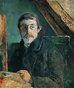 Paul Gauguin: Portrait de l’Artiste devant le chevalet. Kopenhagen, 1884–85 Kimbell Art Museum, Fort Worth