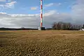 Fuß des Hauptsendemastes