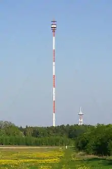 Die Richtfunkanlage im April 2005