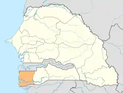 Die Region Ziguinchor in Senegal