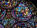 Elftes Medaillon (rechts oben): Ermordung von Thomas Becket in der Kathedrale von Canterbury durch Ritter.