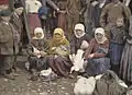 Krusevac, Serbien, 1913, Geflügelverkäuferinnen auf dem Markt
