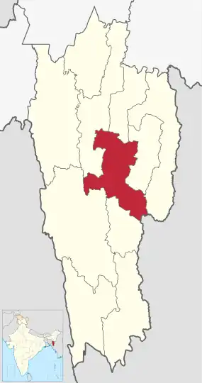 Positionskarte des Distrikts Serchhip