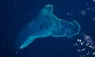 Serrana Bank von der ISS aus gesehen