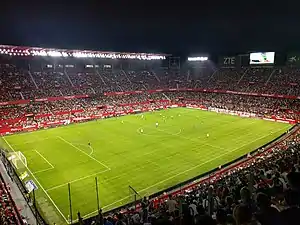 Spiel der Primera División 2017/18 zwischen dem FC Sevilla und dem CD Leganés (2:1) am 28. Oktober 2017