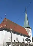 Südwestseite der Kirche